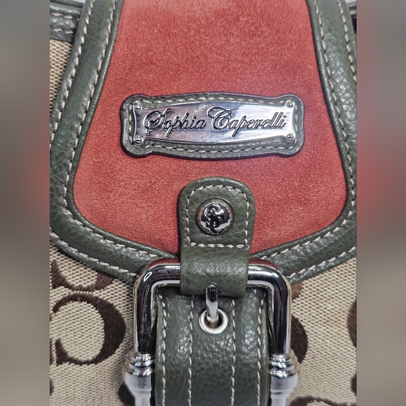 SOPHIA CAPERELLI Signature Canvas Shoulder Bag - Picture 7 of 8